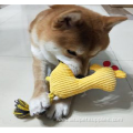 cotton rope interactive durable squeaky dog chew toy